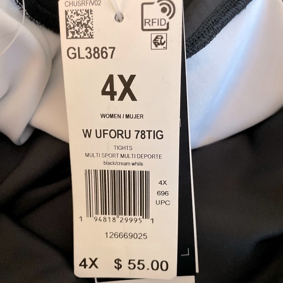 Adidas Zoe Saldana Active 7/8 Length Women’s Tights - Size 4X - Picture 13 of 14